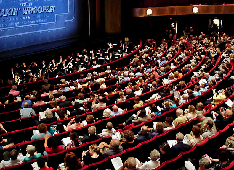 Audience and orchestra