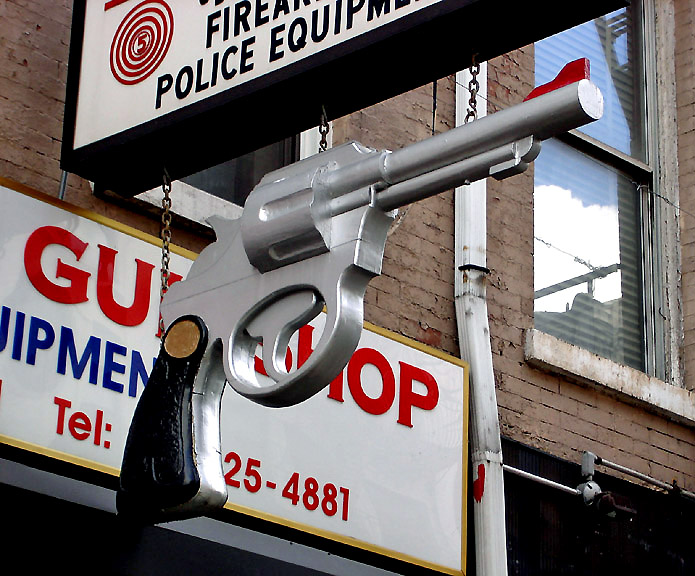 Gun shop sign
