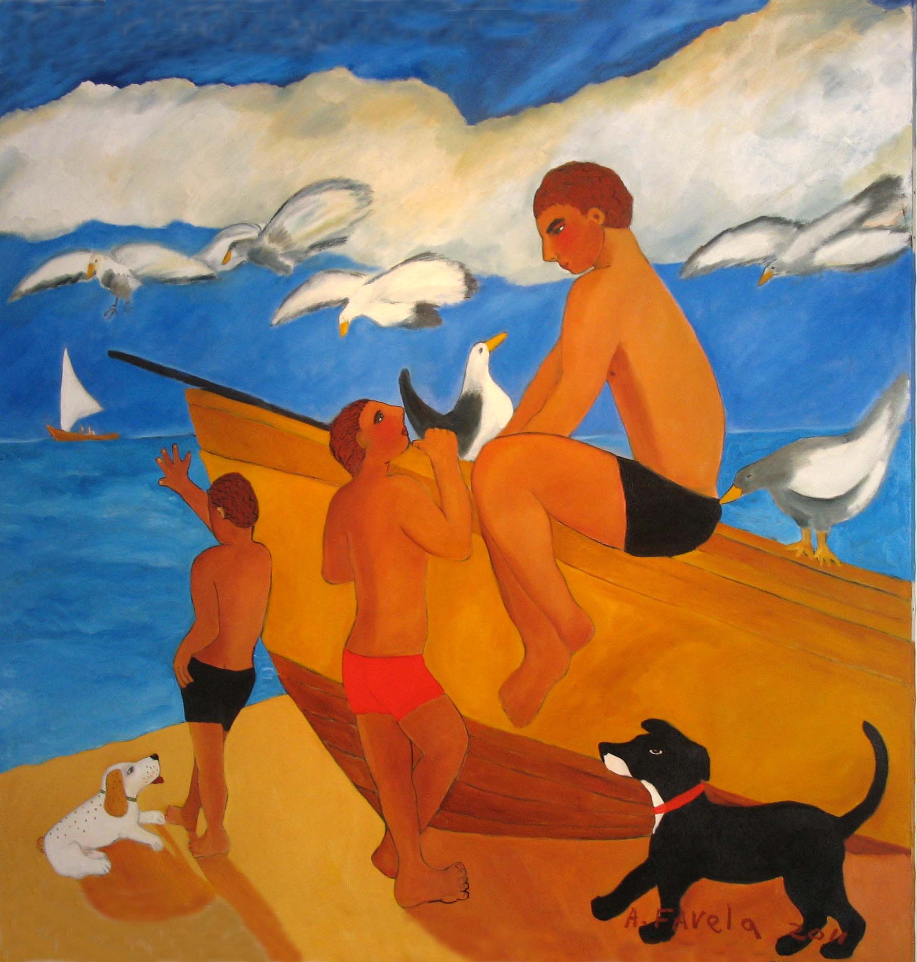 Abelardo Favela - Ninos en la Playa