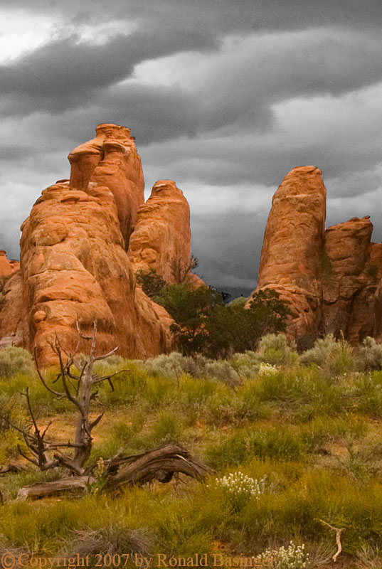 Storm Clouds over Red Rock