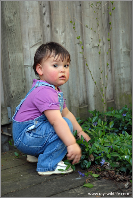 Maria doing some gardening