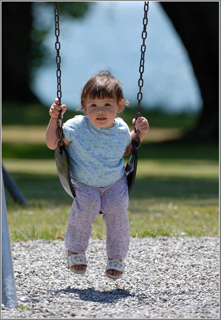 Maria takes on the swing!