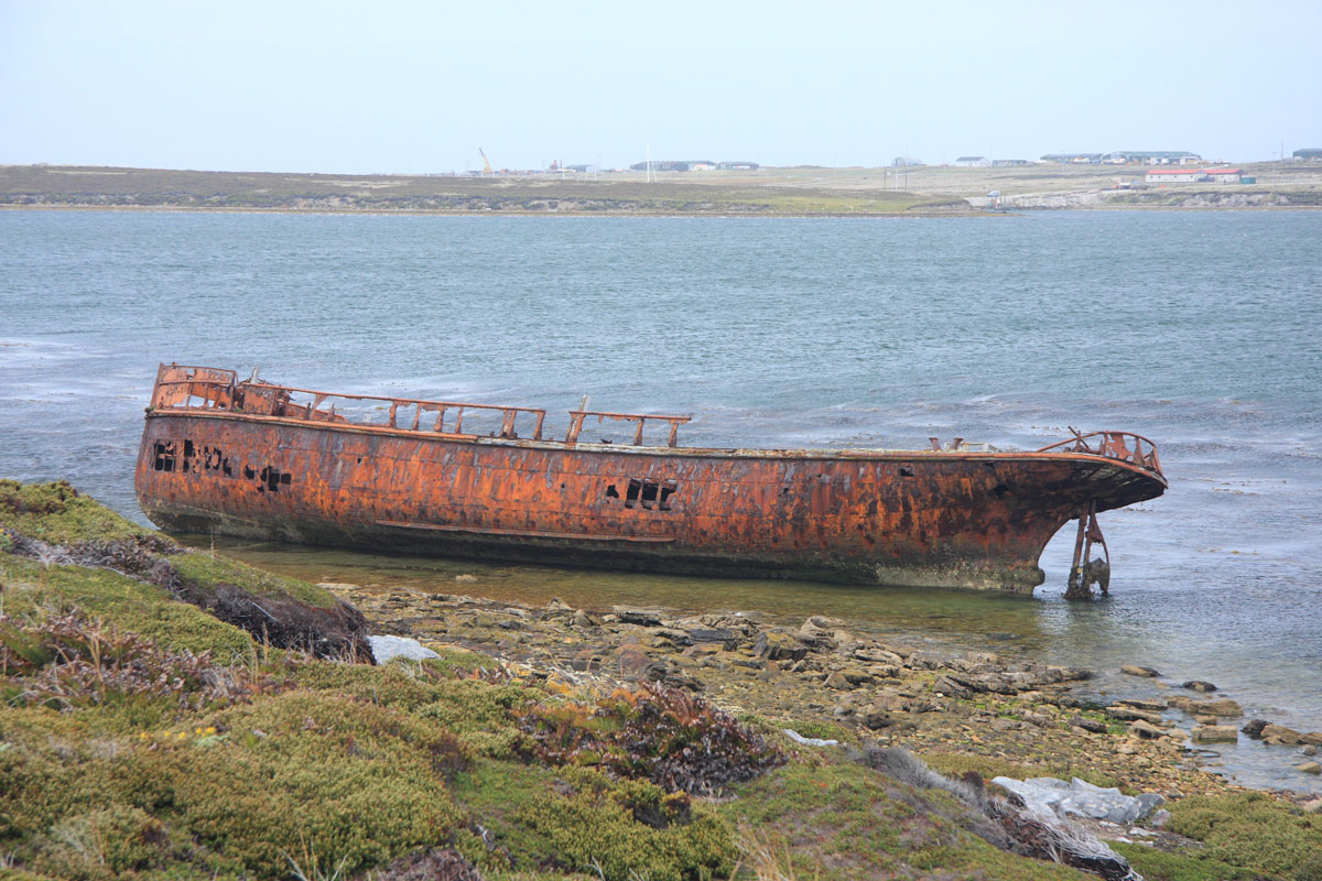 Wreck of Samson, 1945