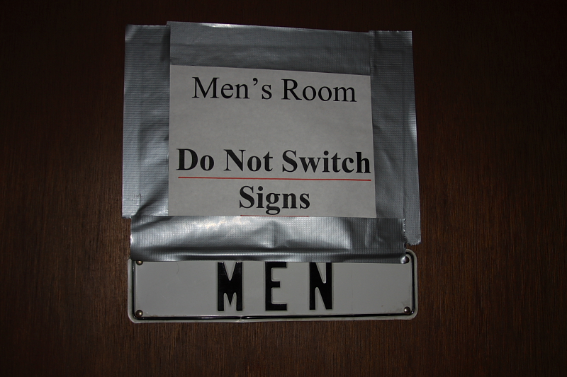No, I wasnt the prankster that caused this sign