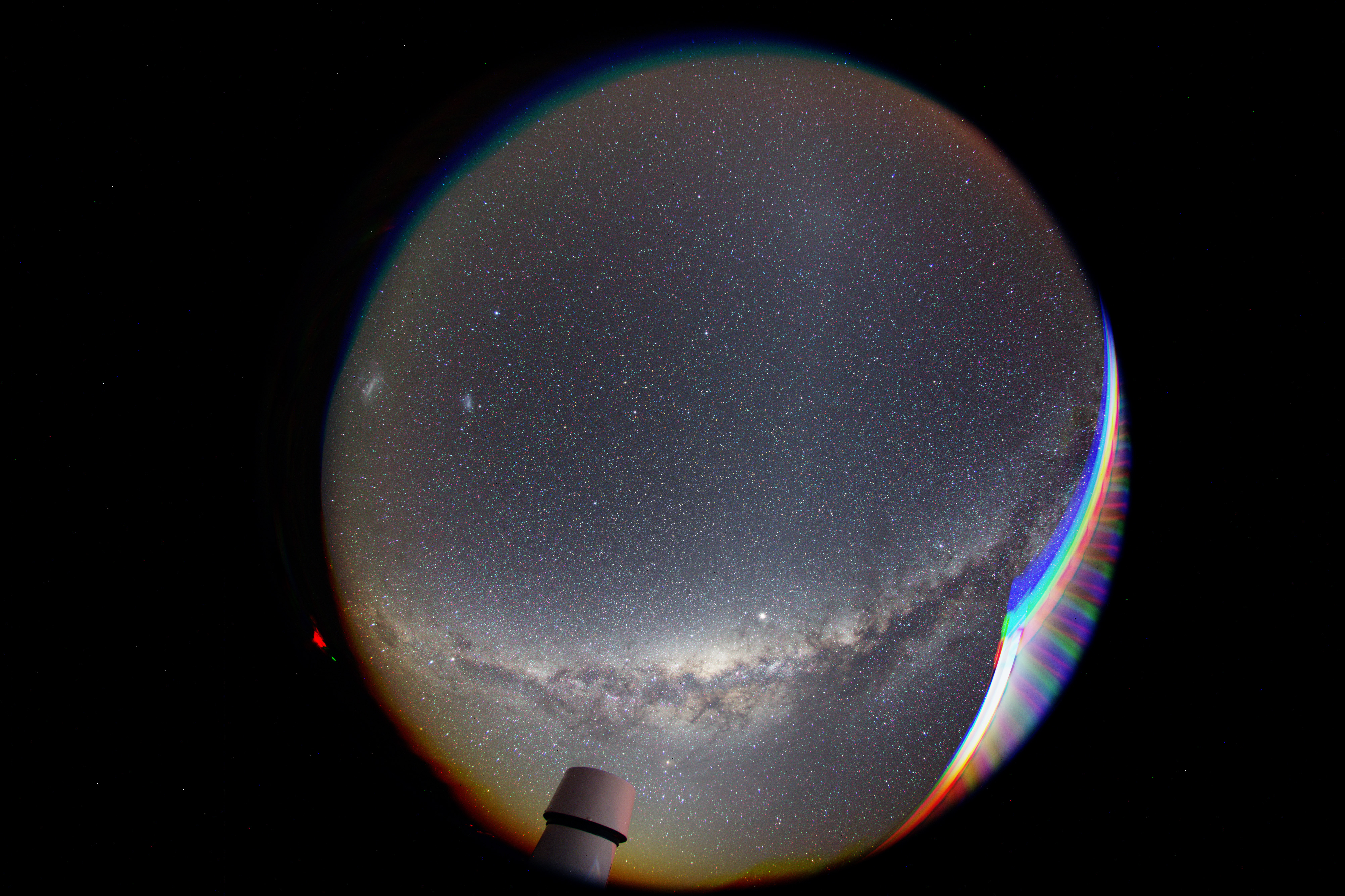 Fisheye view of the sky over Hakos/Namibia