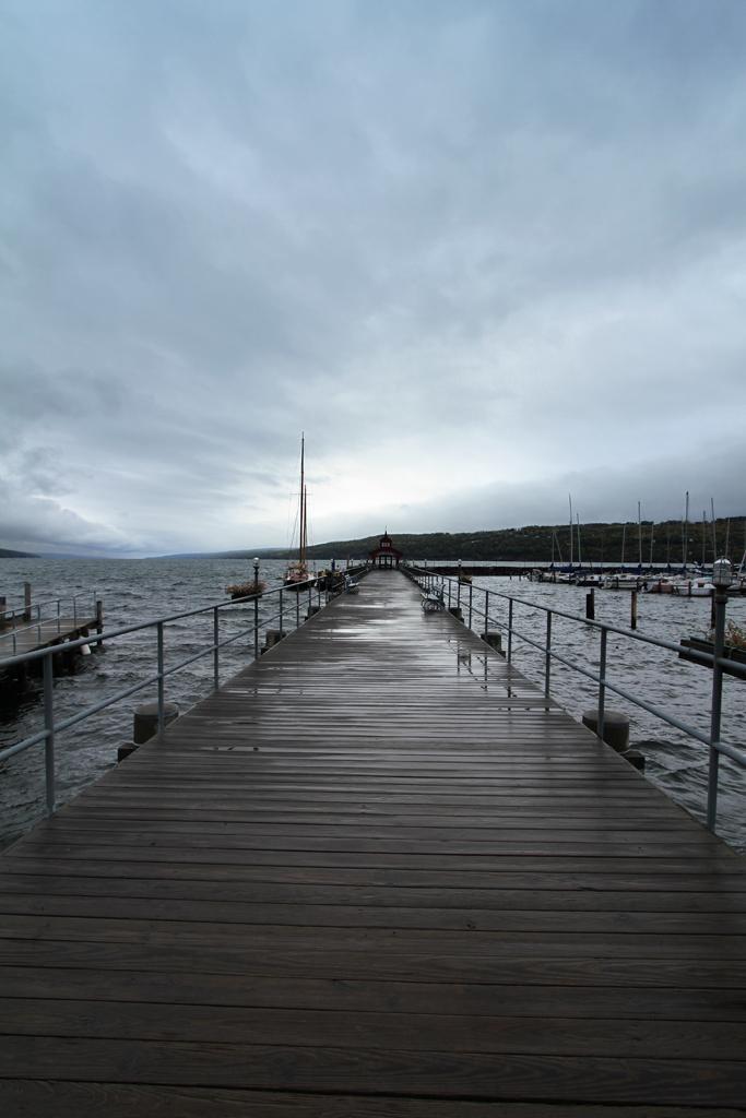 Dock, Seneca Lake, Watkins Glen, New York