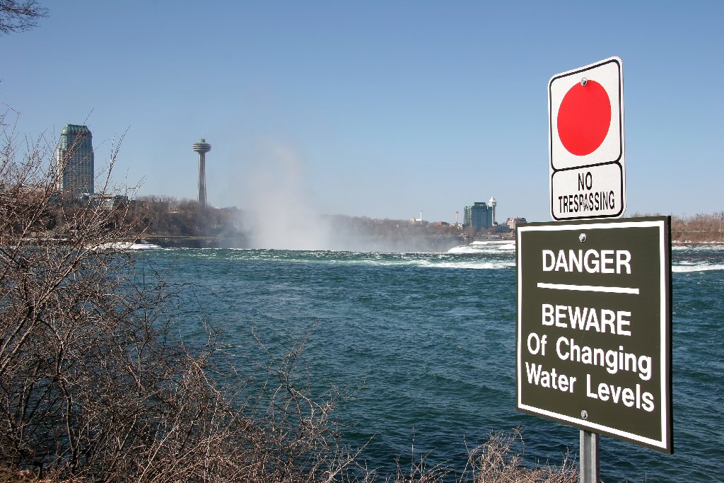 An Understatement, Near The Brink Of The Horseshoe Falls, Niagara Falls, Ontario