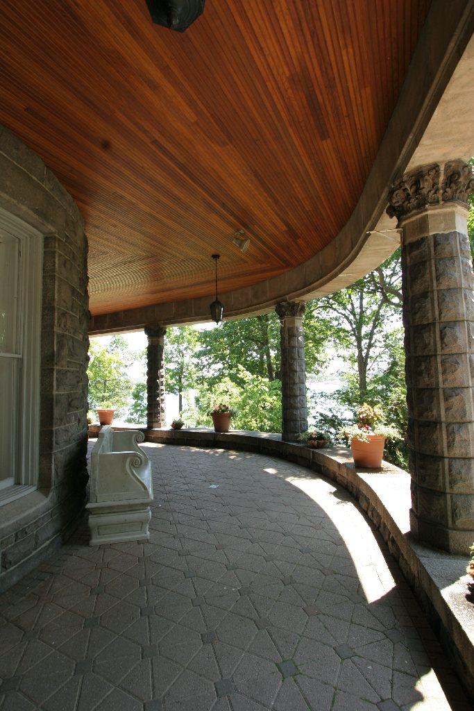 Veranda, Boldt Castle, Heart Island, Alexandria Bay, New York