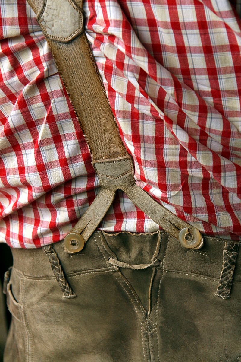 Real leather, real lederhosen :)