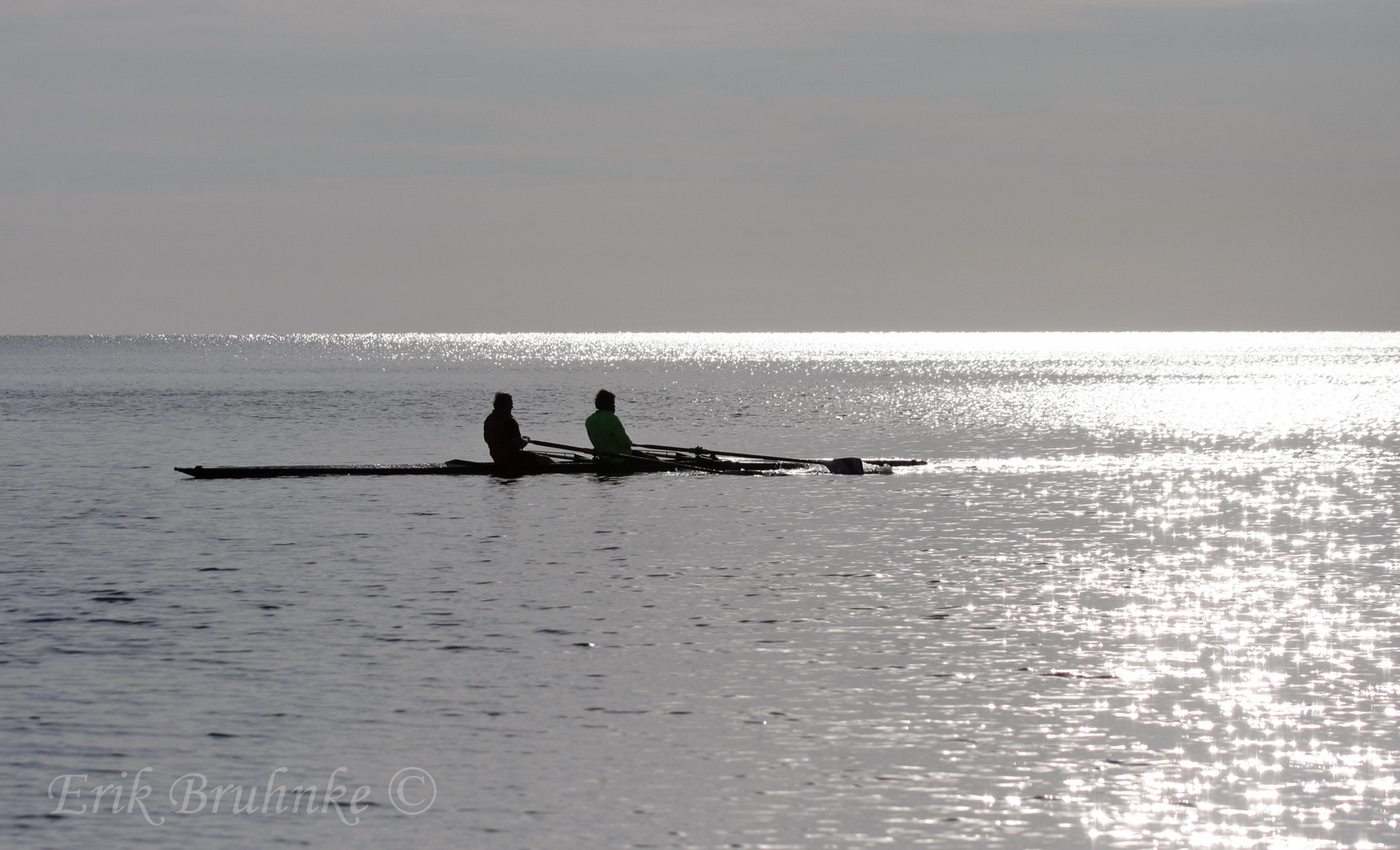 Enjoying an early morning on the lake