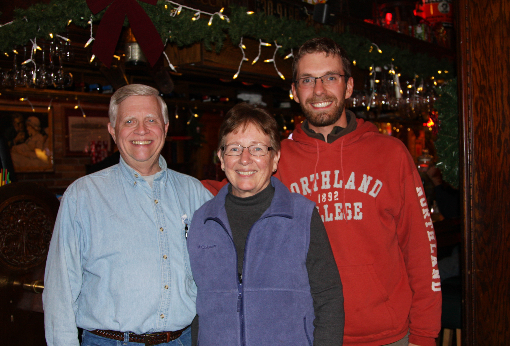 Hanging out with Bob and Joyce after a fun day of birding in the bog. We all had a great time!