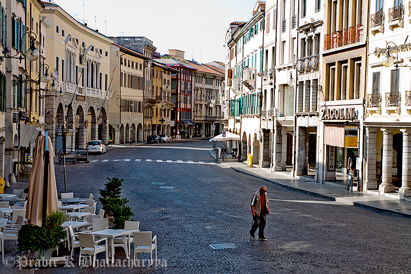 Old Man Walking, Udine, North Italy