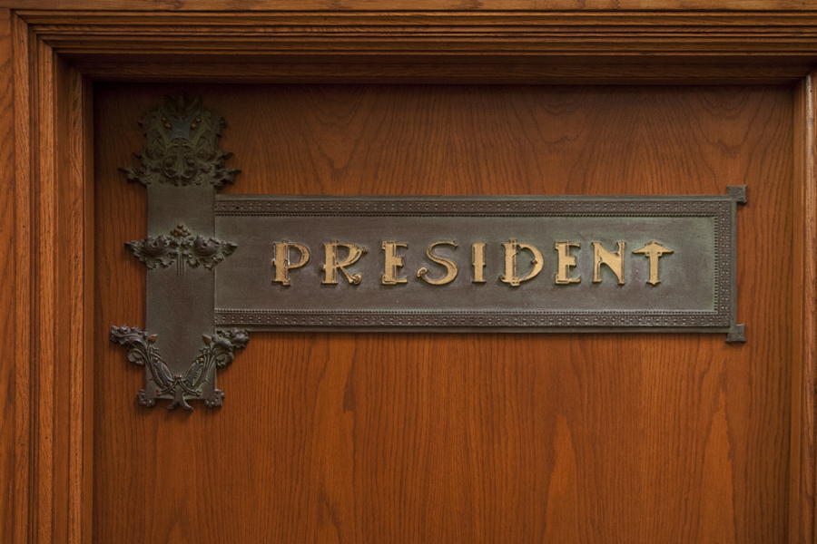 Presidents Office decorative sign
