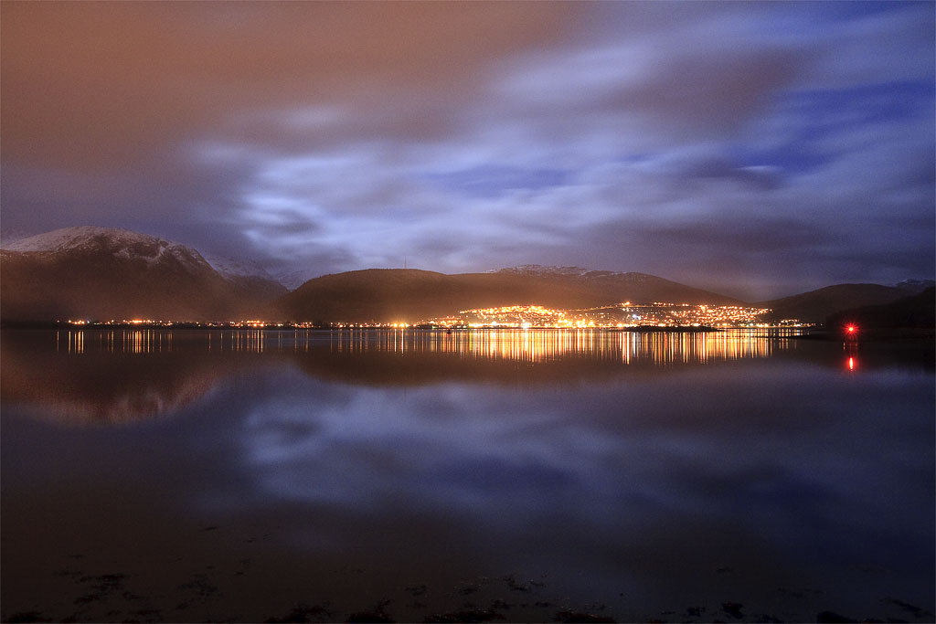 The Lights of Fort William and Ben Nevis