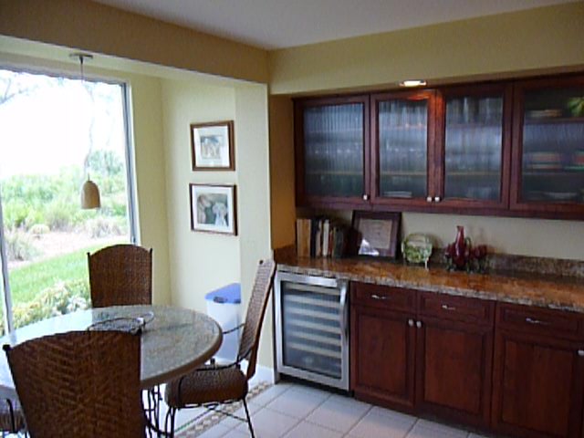 breakfast area.  wine storage