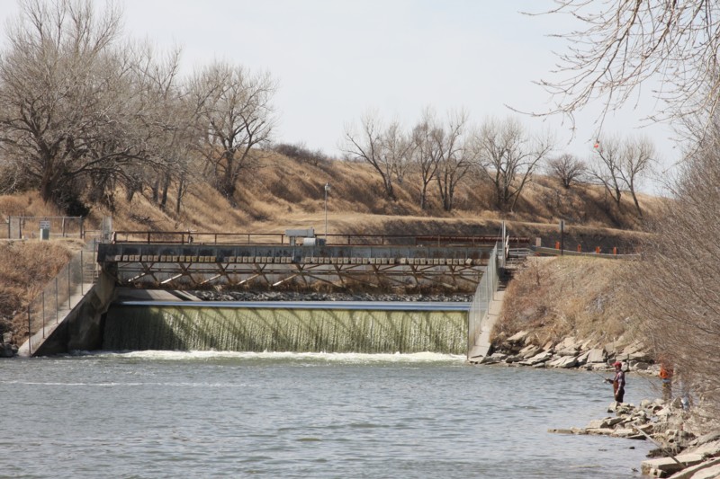 Dam Emptying Into Johnson Lake