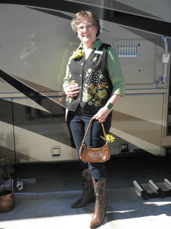 Bernice in another Western outfit