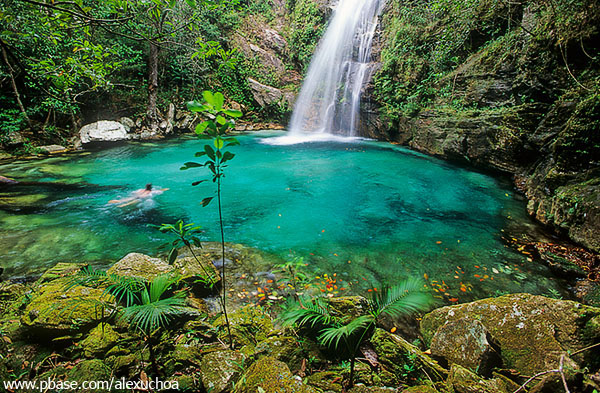 Cachoeira de Santa Brbara, Cavalcante, Chapada dos Veadeiros, GO