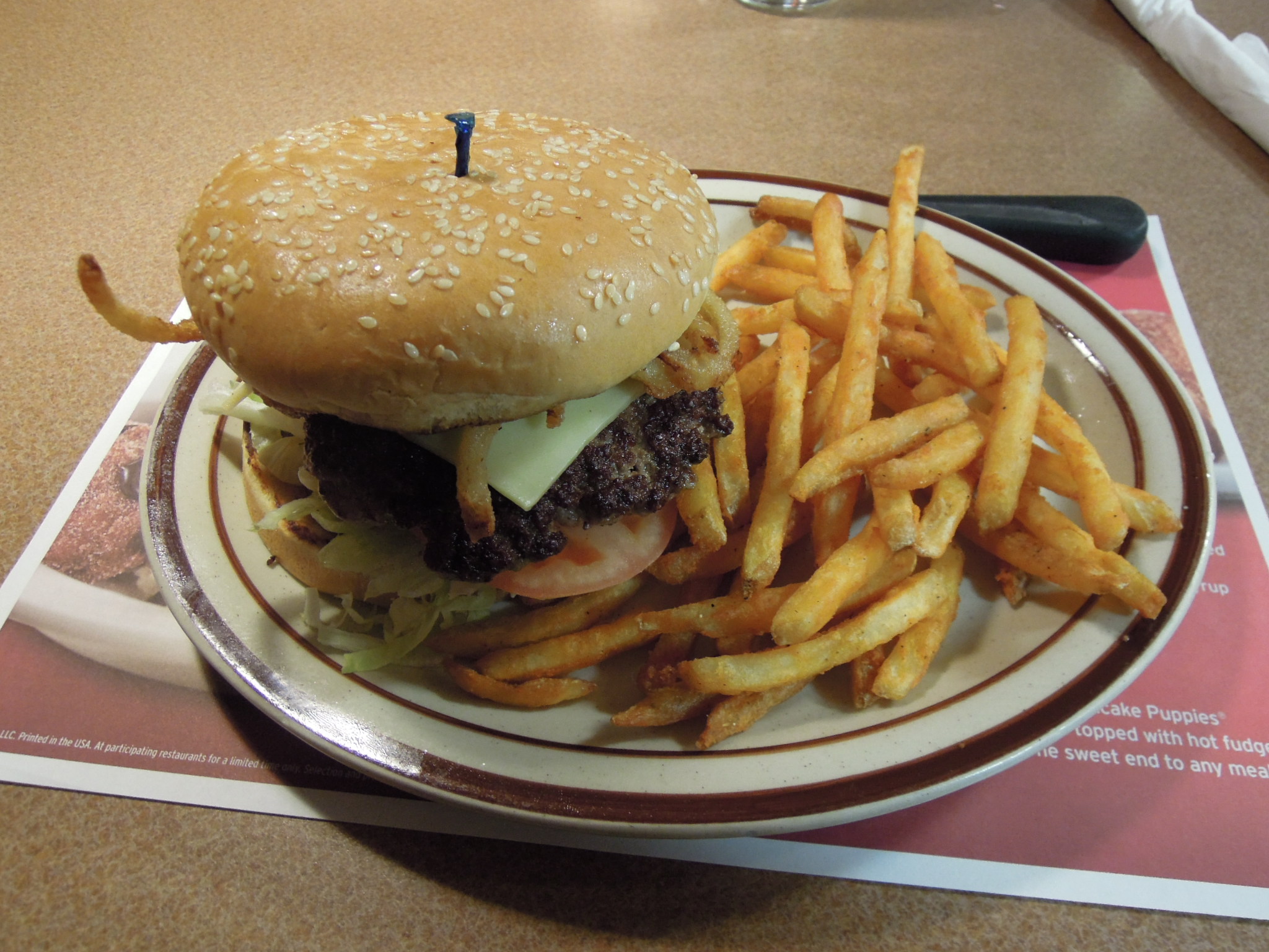 Los Angeles Dennys hamburger