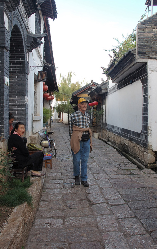 On A Typical Street in Old Town Lijiang