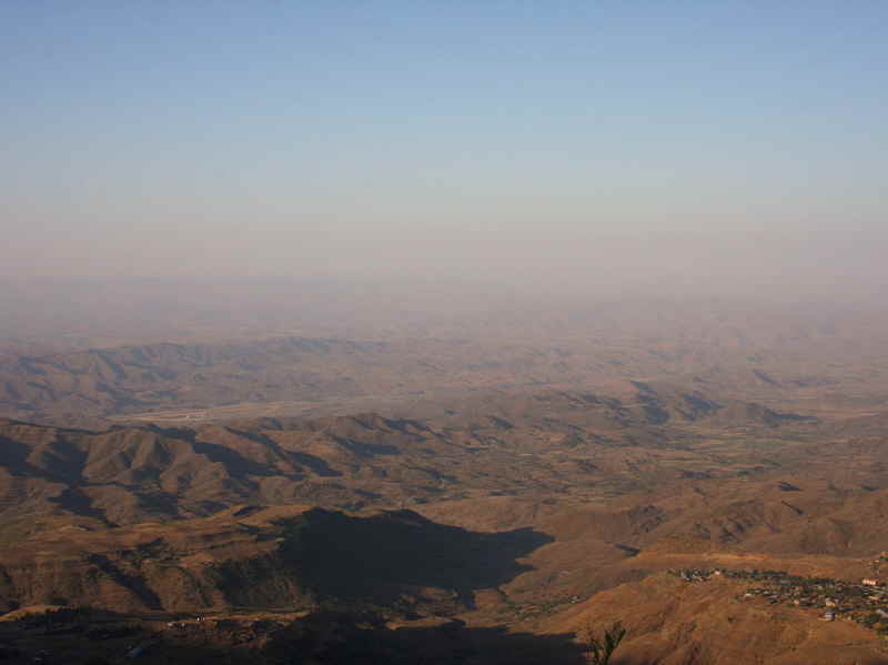 Lalibela and surrounding mountains