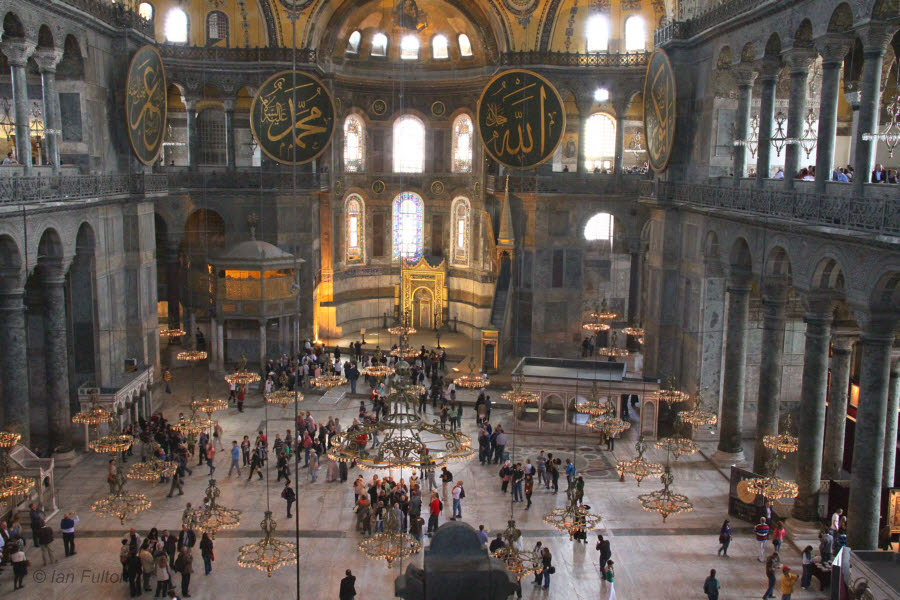 View from the gallery, Hagia Sofia, Istanbul