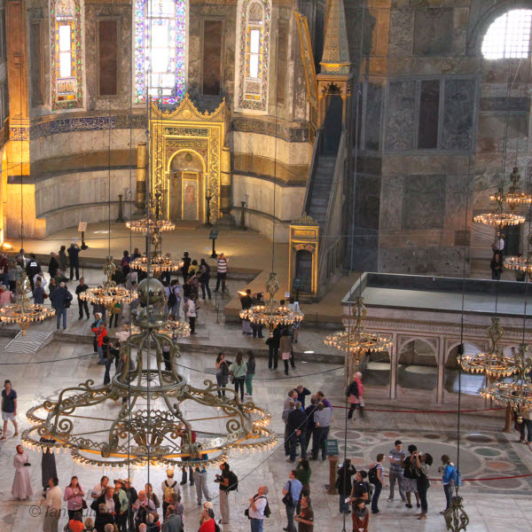 View from the gallery, Hagia Sofia, Istanbul