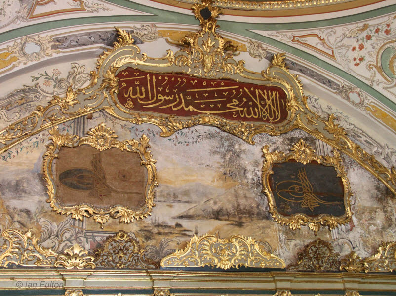 Ceiling decoration in the Divan, Topkapi Palace, Istanbul