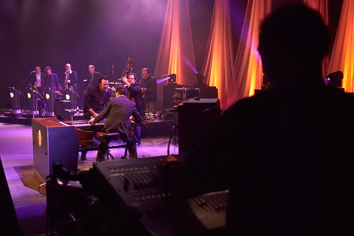 Michael sitting in . .