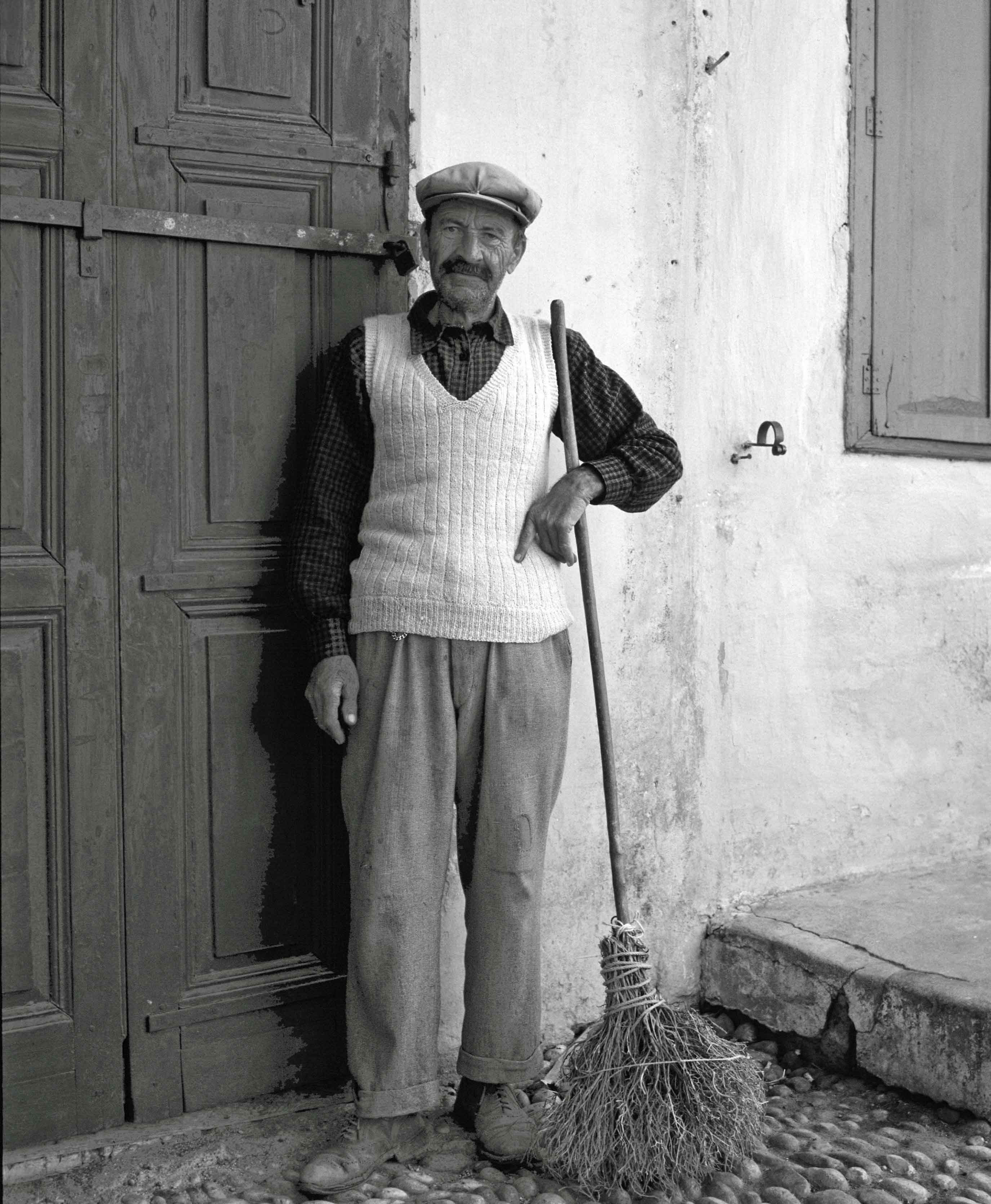 Street sweeper  Rhodes ,Greece 1955