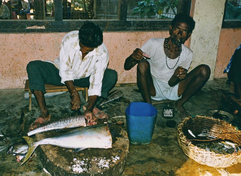 Fish market, Neil Island