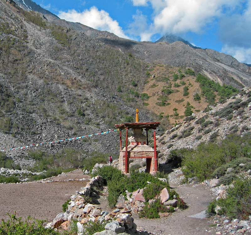 Entrance chorten, Jang