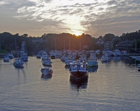 Perkins Cove at Sunset