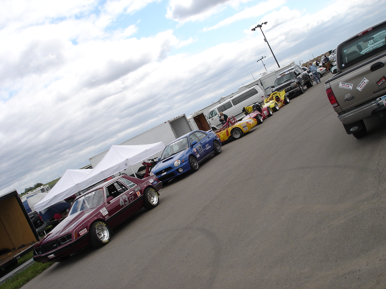 Getting Crowded in the Paddock