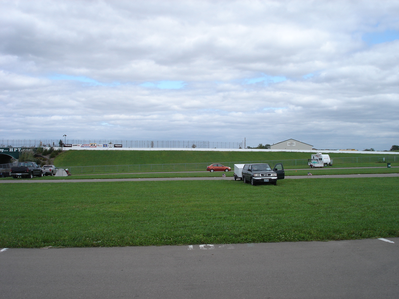Panning across (empty) paddock
