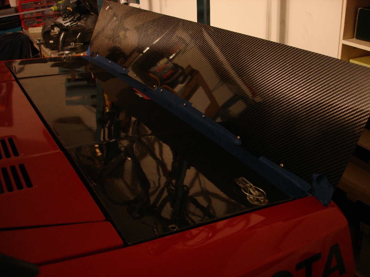 CF rear spoiler
