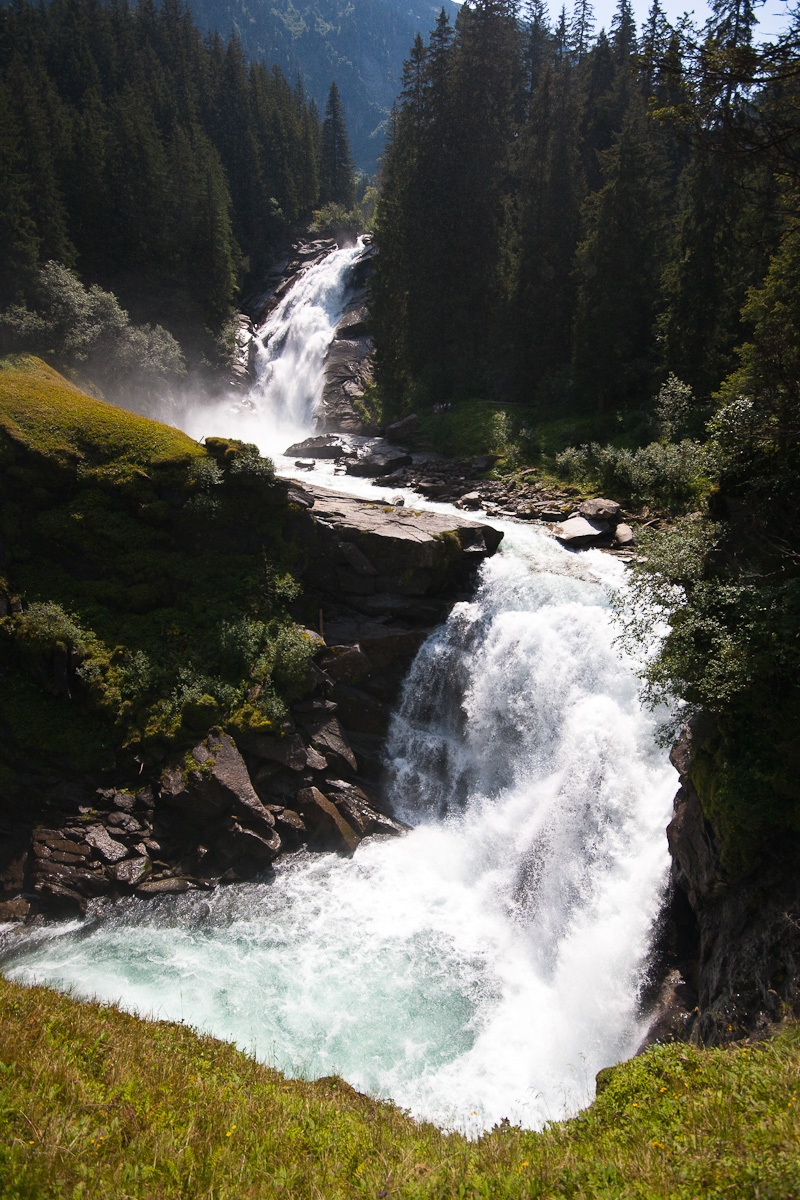 Mid and upper Krimml waterfalls