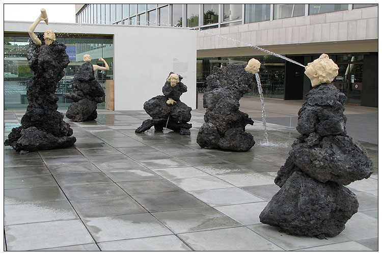 Klaus Weber fountain sculptures, London