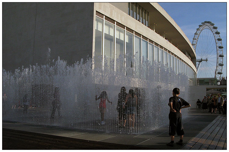 Fountains on South Bank, London