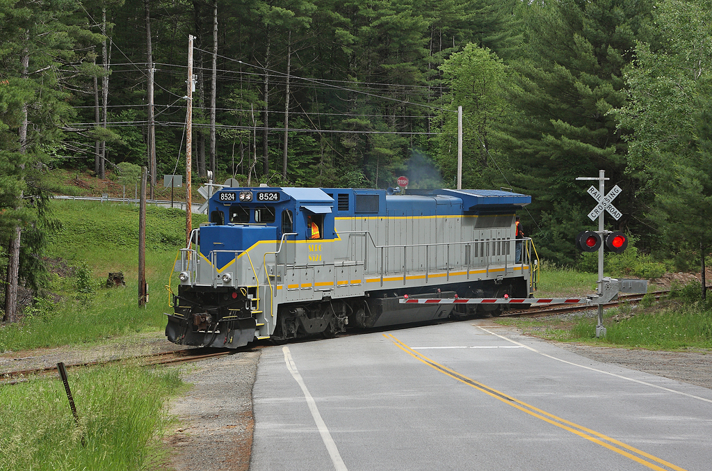 Corinth, New York: Mosher Road crossing, Saratoga County Rt. 10- SLRG 8524