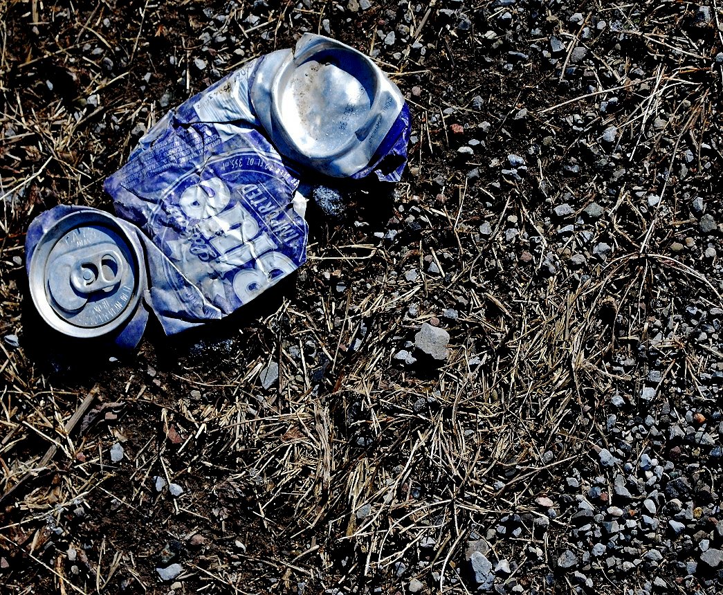 Flattened Can