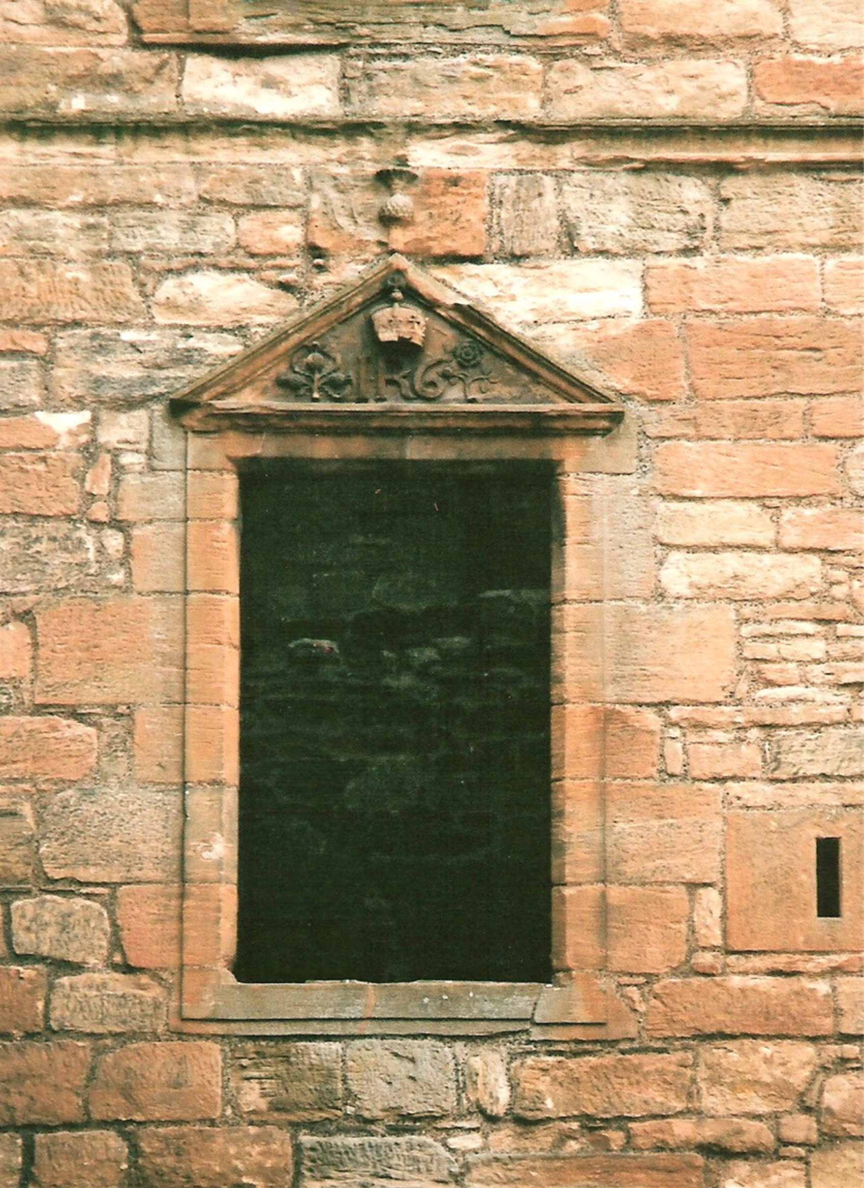 Linlithgow Palace. A window in the north range built by James IV.