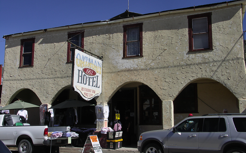 Oatman Hotel, Oatman, Az.   Phyllis.JPG