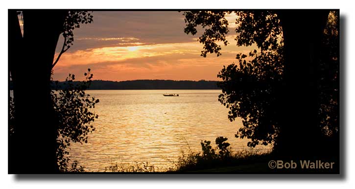 Life Is Good As A Fisherman Closes Out His Day On The Water.