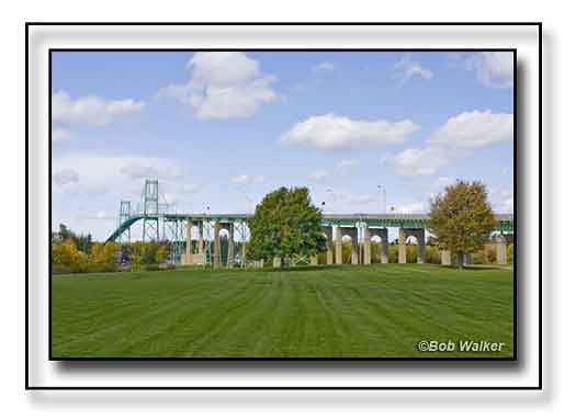 The Beautiful Thousand Island International Bridge Crossing Into Canada