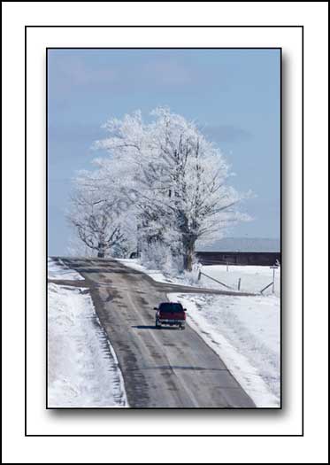 Frosty Morning Winter Drive