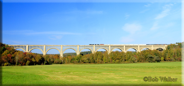 Norfolk & Southern Passing Over On The Tunkhannock Viaduct