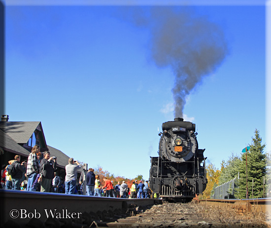 The Excursion Train Stops At Its Destination