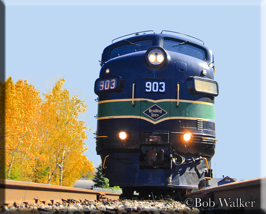 903 Reading Line Locomotive Ready To Leave The Station