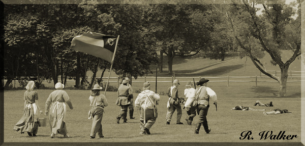 The Confederates Overtake The Union Solders